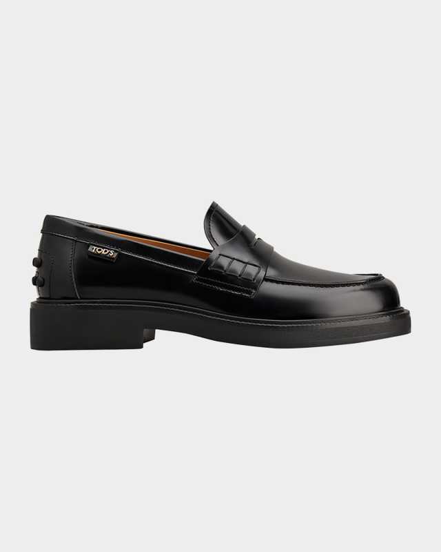 Gomma Leather Penny Loafers